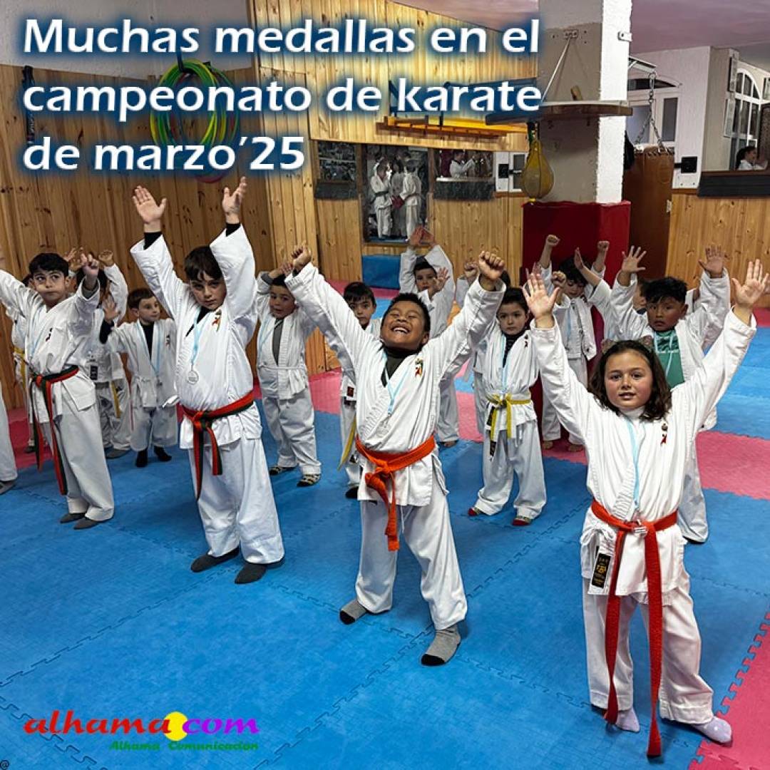 Muchas medallas en el campeonato de karate de marzo’25