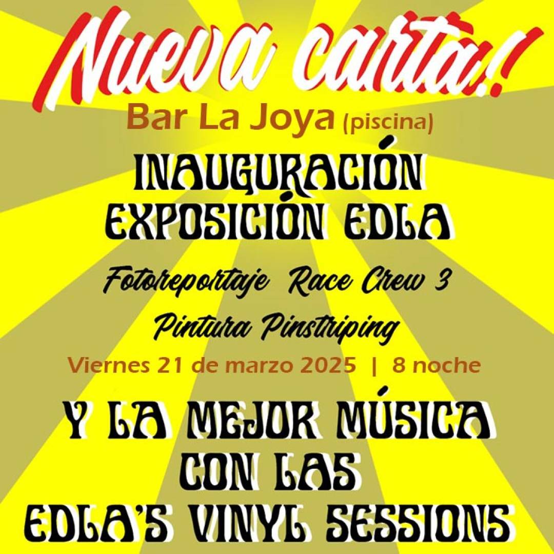 Este viernes, 21 de marzo, Edla inaugura exposición en el bar La Joya, que también presenta su ‘carta’ de primavera