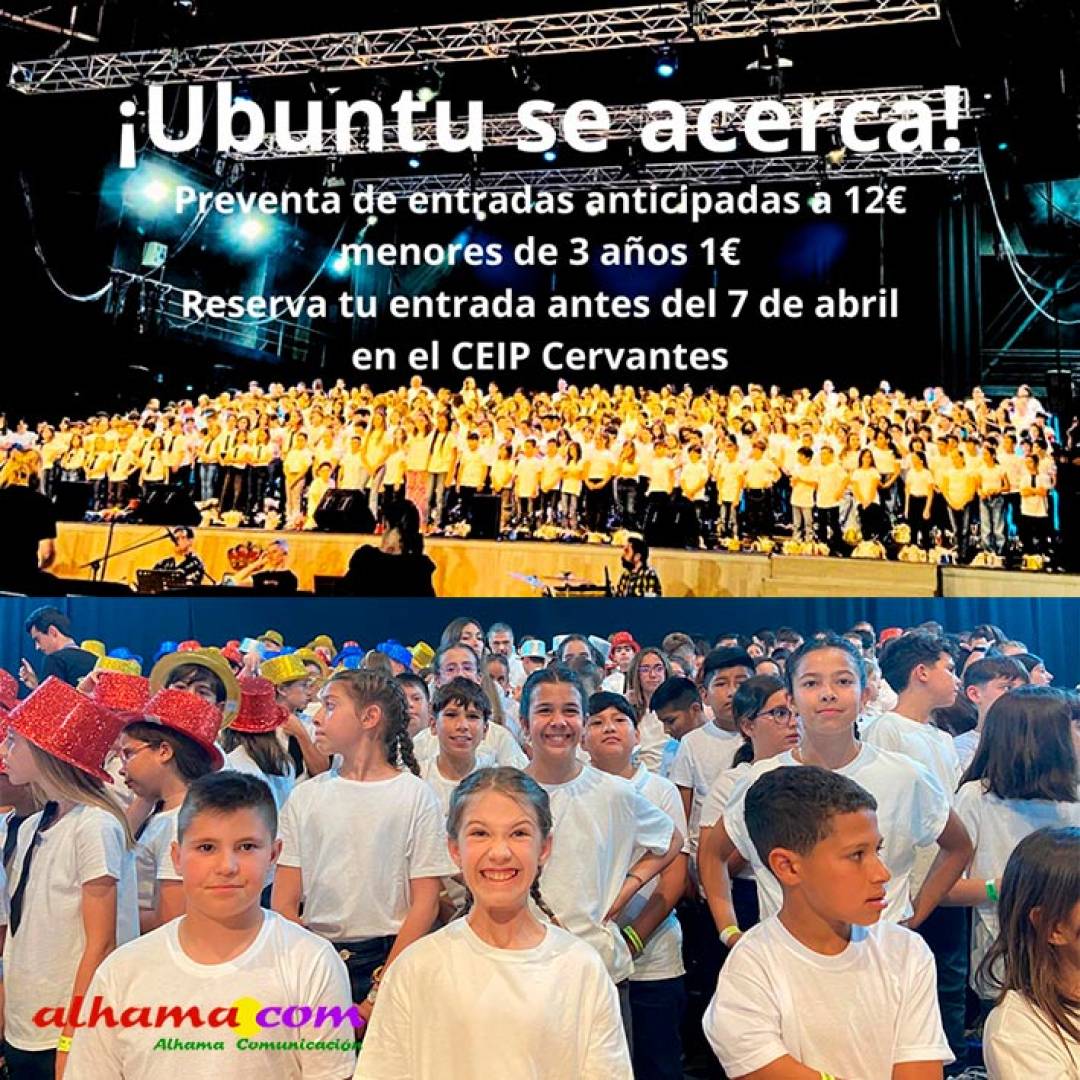 ¡Ubuntu y acción! el 25 de mayo con el CEIP Cervantes