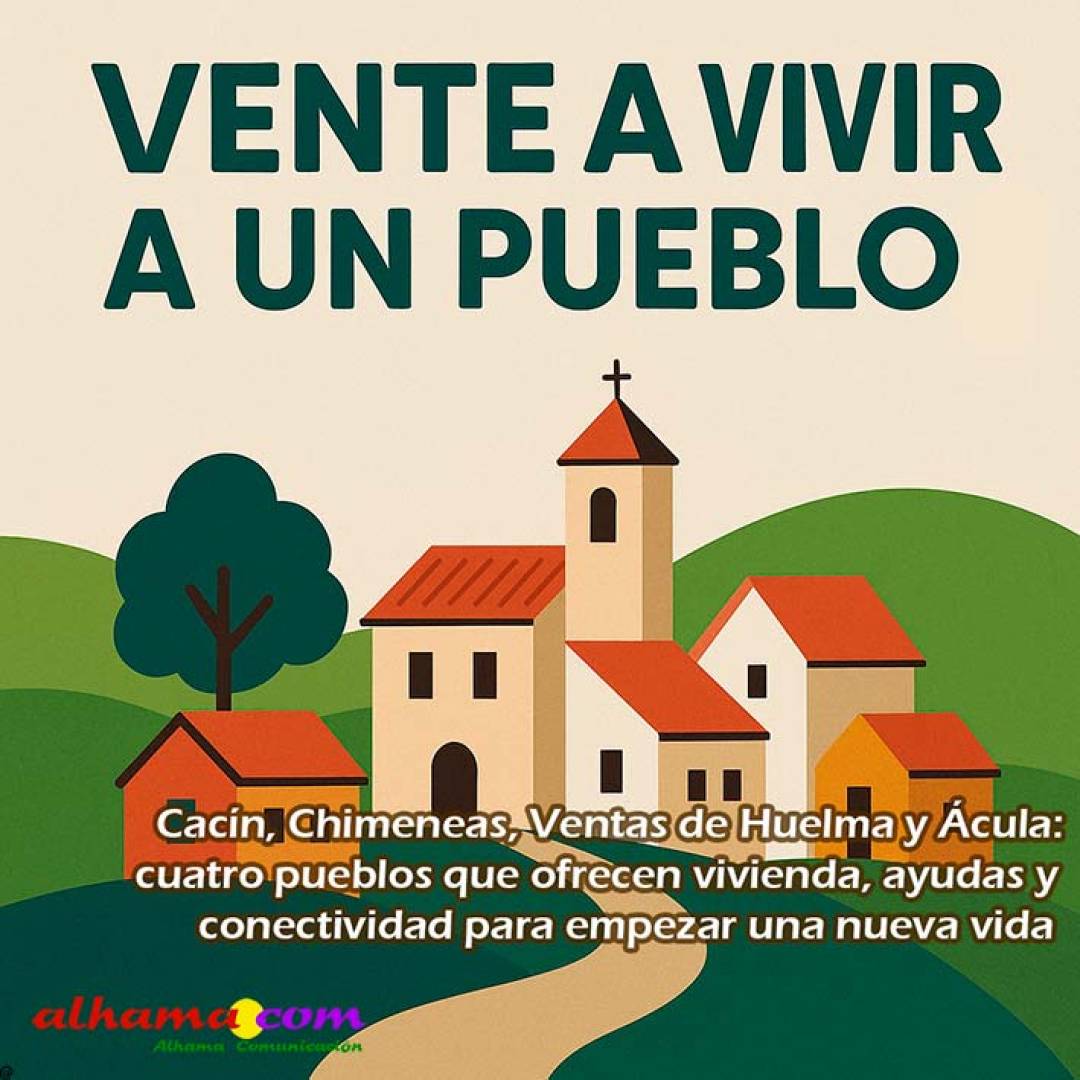 Cacín, Chimeneas, Ventas de Huelma y Ácula: cuatro pueblos que ofrecen vivienda, ayudas y conectividad para empezar una nueva vida