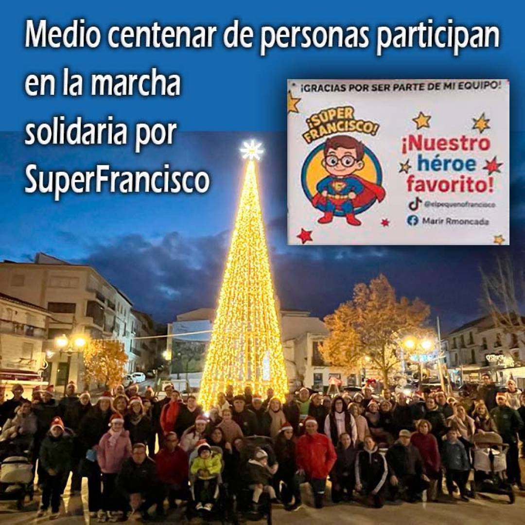 Medio centenar de personas participan en la marcha solidaria por SuperFrancisco