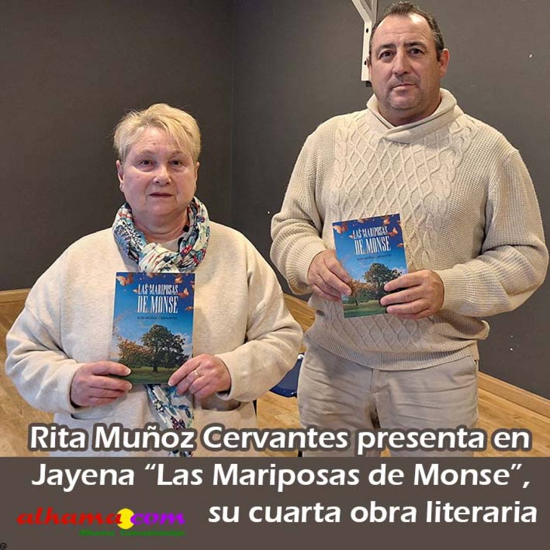 Rita Muñoz Cervantes presenta en Jayena Las Mariposas de Monse su cuarta obra literaria