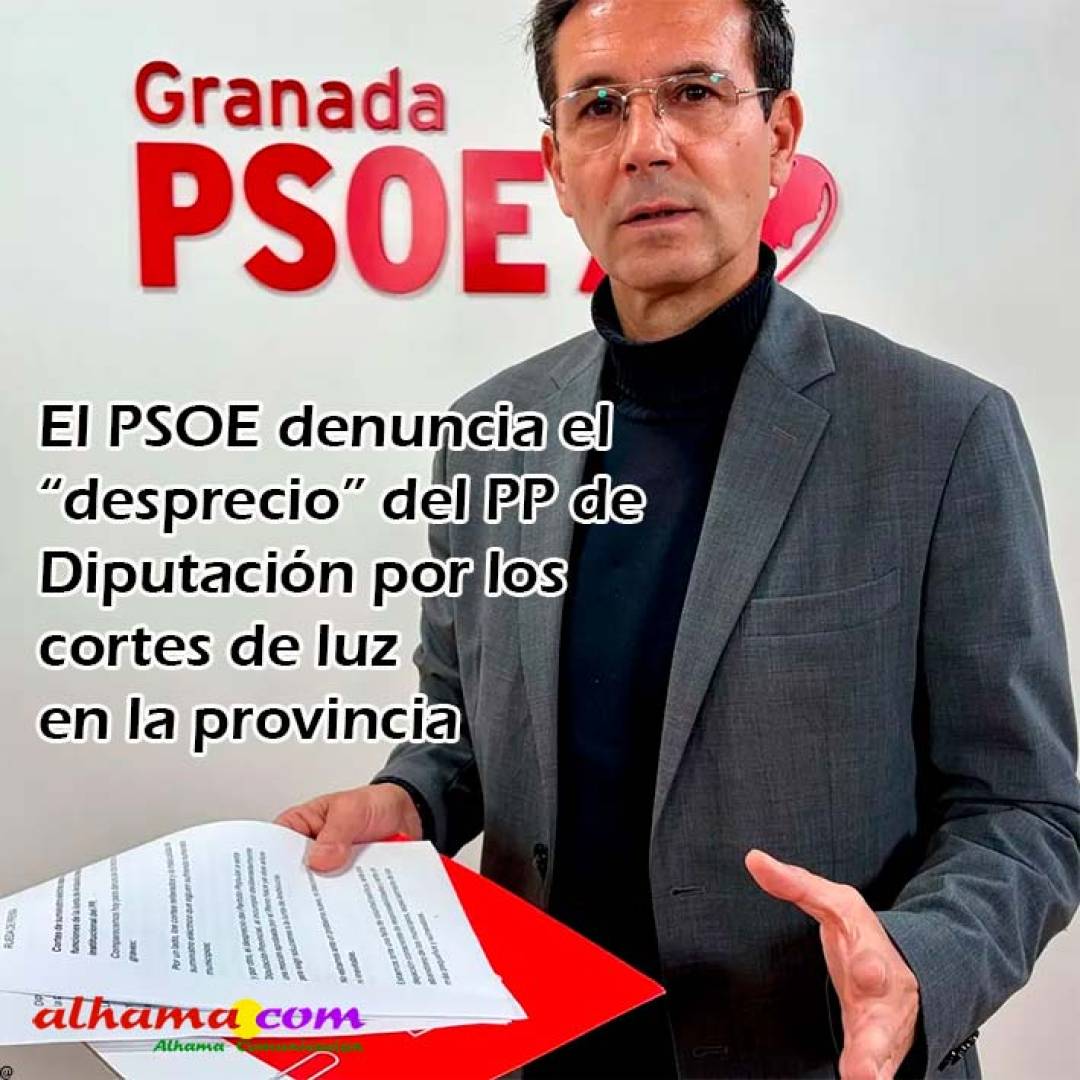 El PSOE denuncia el “desprecio” del PP de Diputación por los cortes de luz en la provincia