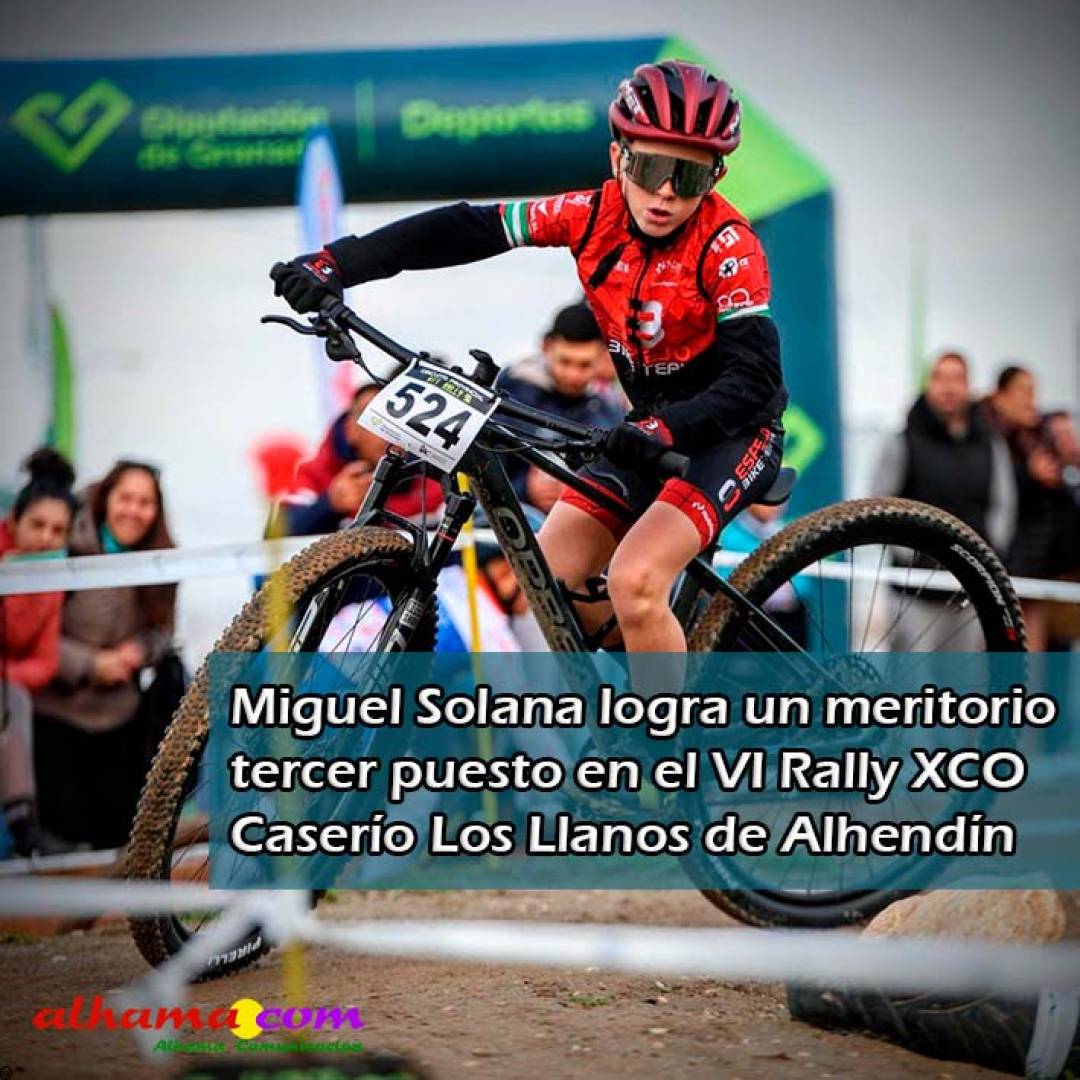 Miguel Solana logra un meritorio tercer puesto en el VI Rally XCO Caserío Los Llanos de Alhendín