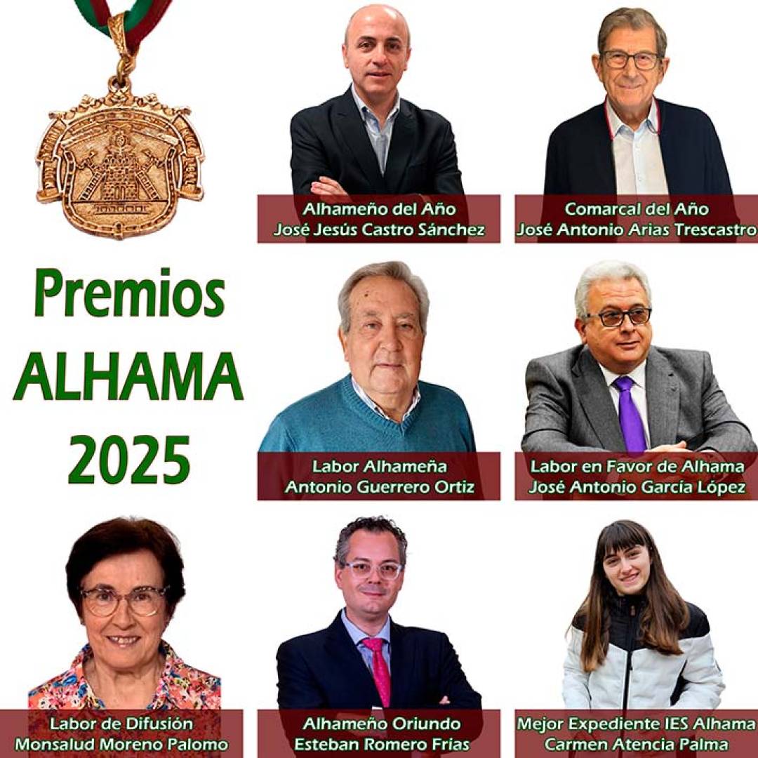 Este viernes, 27 de febrero, se entregan los premios Alhama 2025