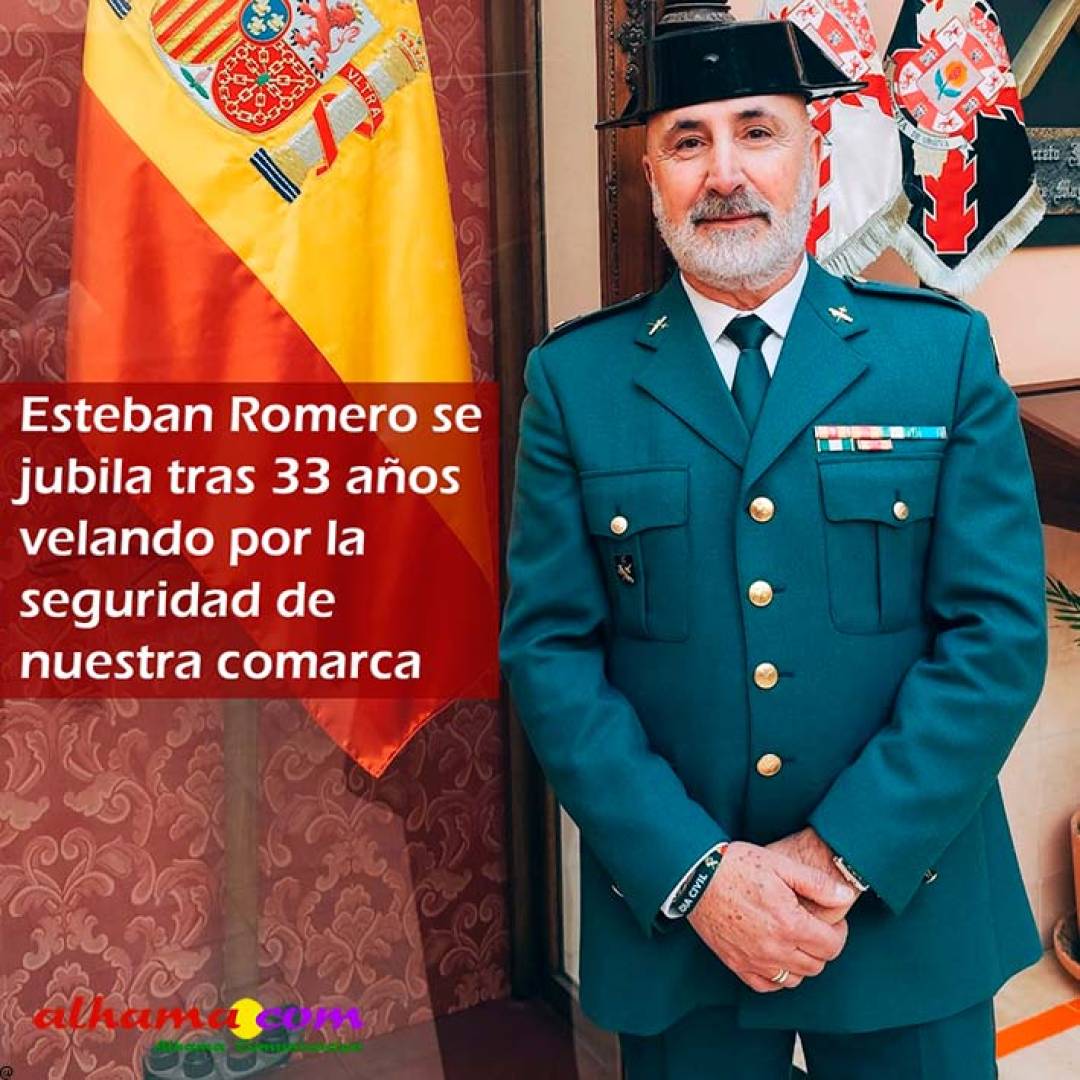 Esteban Romero se jubila tras 33 años velando por la seguridad de nuestra comarca 