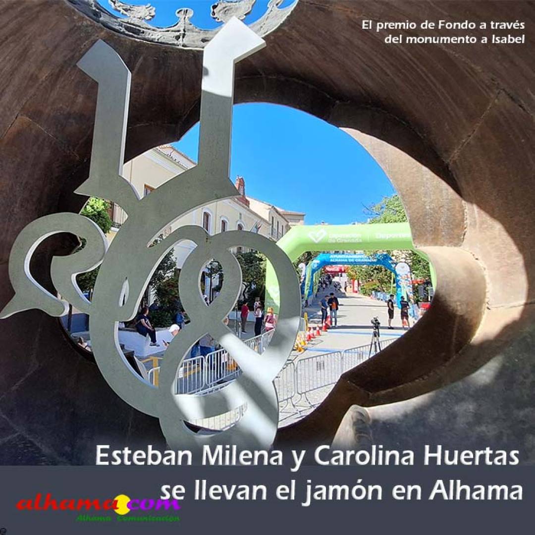 Esteban Milena y Carolina Huertas se llevan el jamón en Alhama