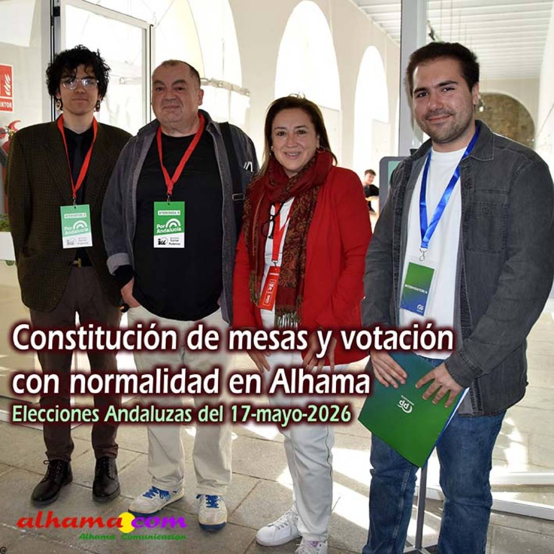 Constitución de mesas y votación con normalidad en Alhama