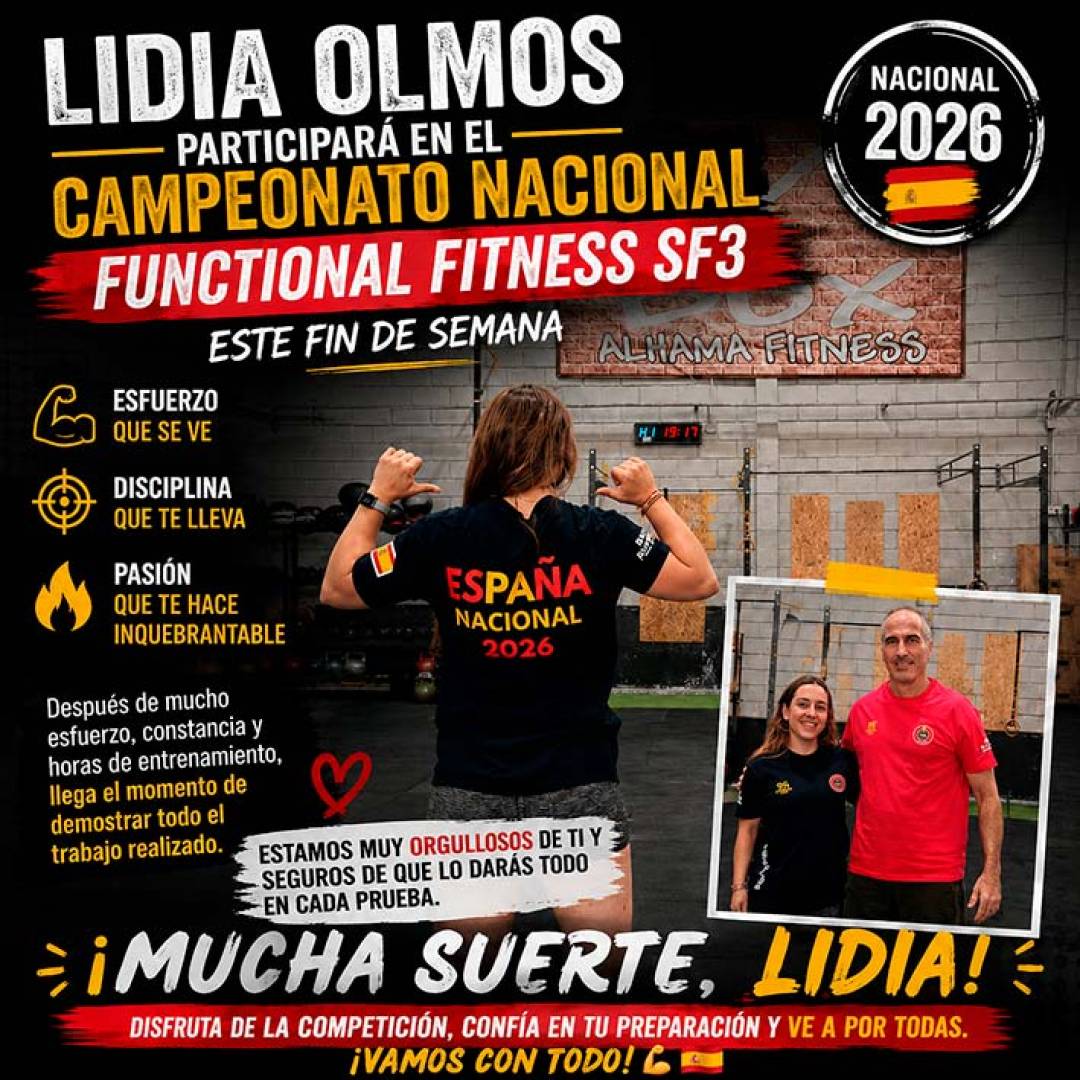 Lidia Olmos afronta este fin de semana el Campeonato Nacional de Functional Fitness SF3