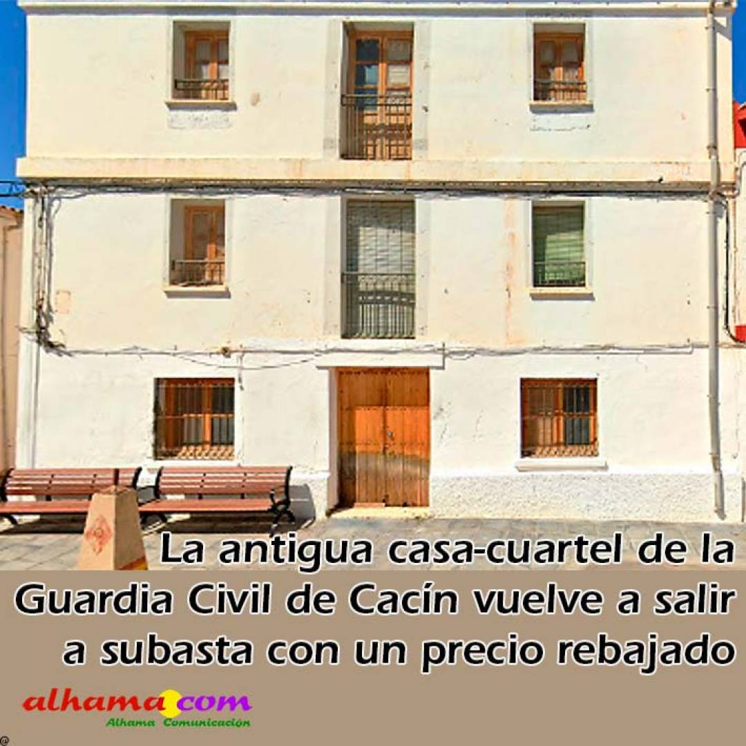 La antigua casa-cuartel de la Guardia Civil de Cacín vuelve a salir a subasta con un precio rebajado