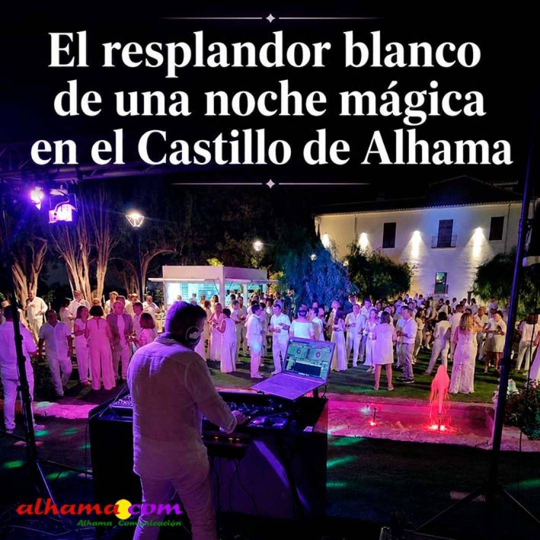 El resplandor blanco de una noche mágica en el Castillo de Alhama