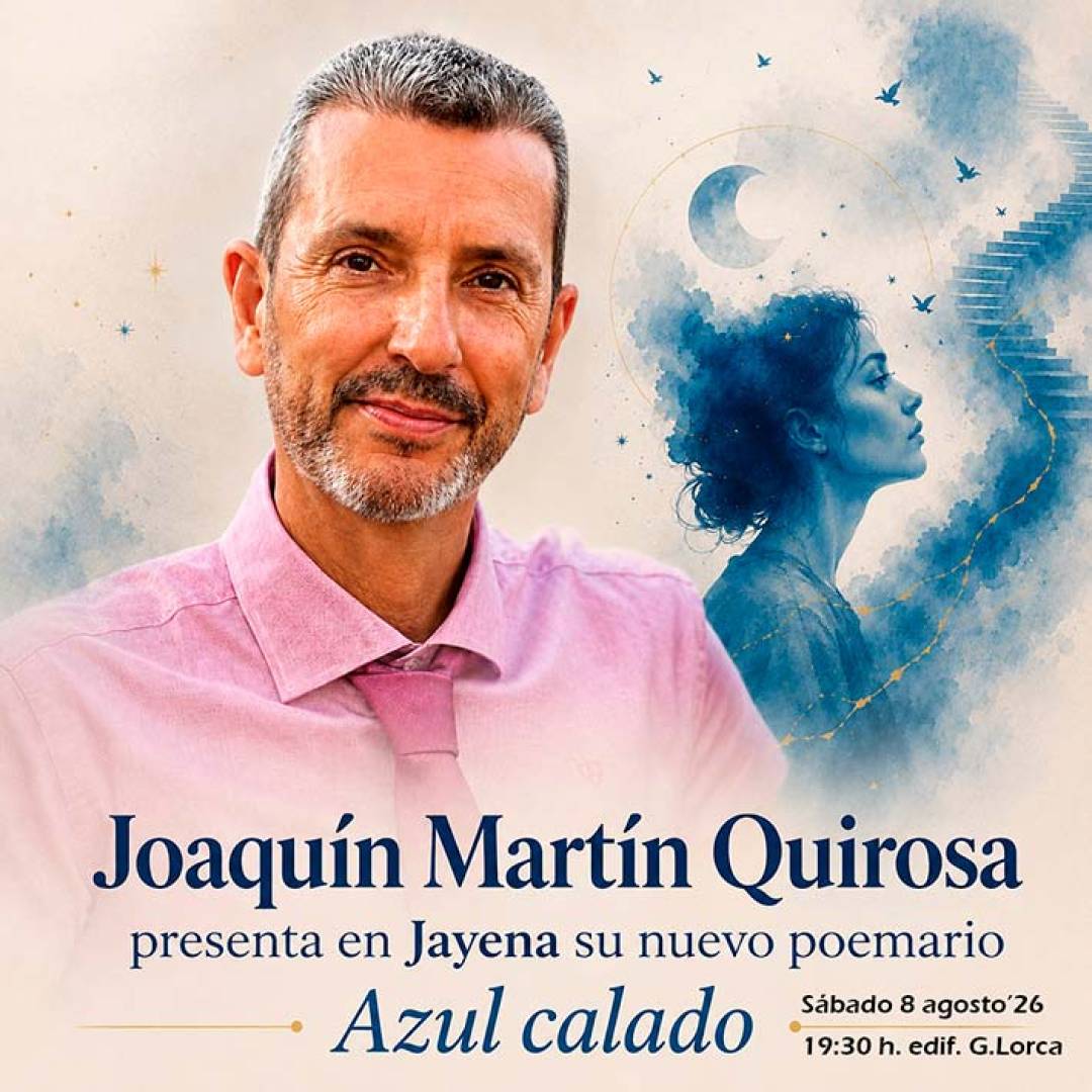 Joaquín Martín Quirosa presenta en Jayena su nuevo poemario Azul calado