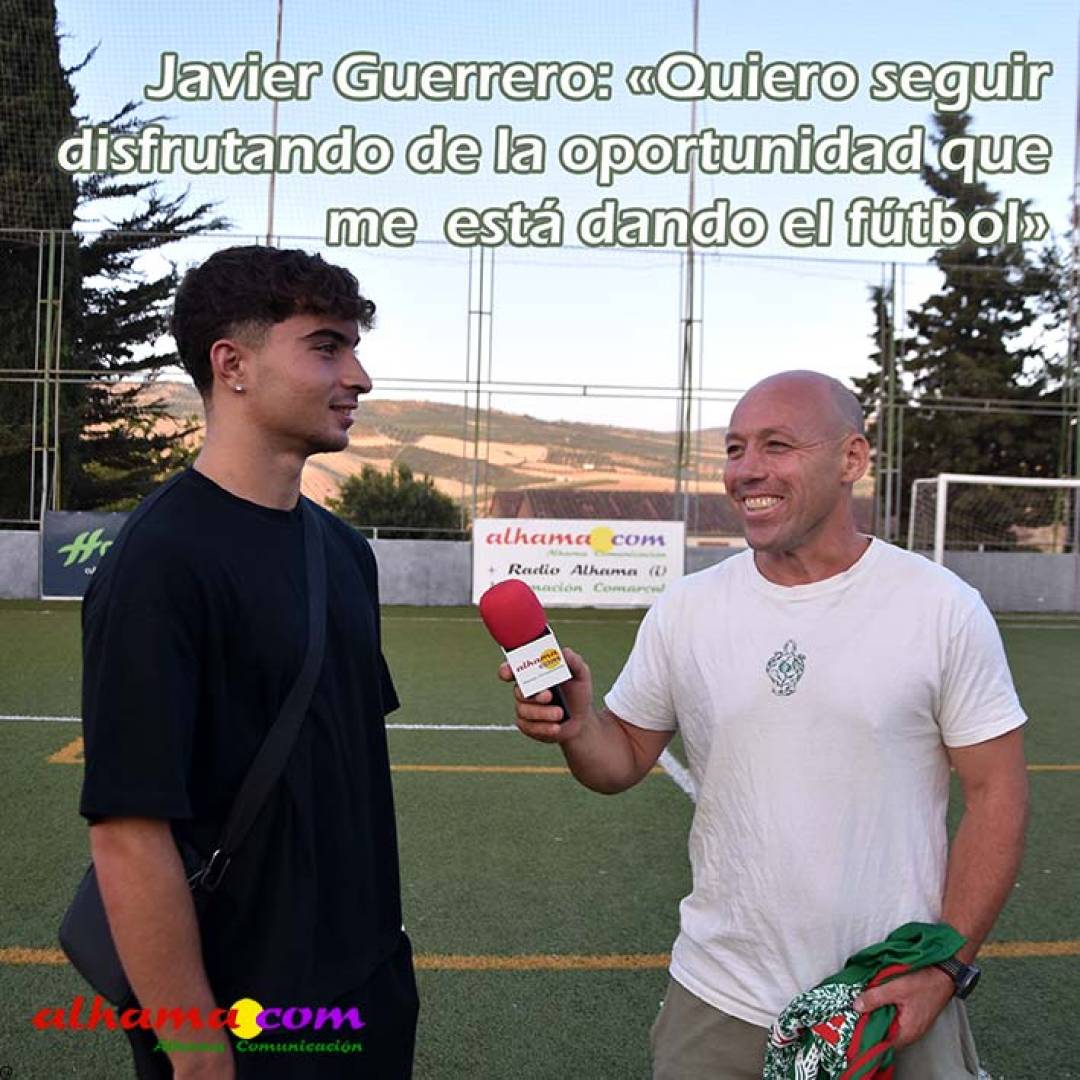 Javier Guerrero: «Quiero seguir disfrutando de la oportunidad que me está dando el fútbol»