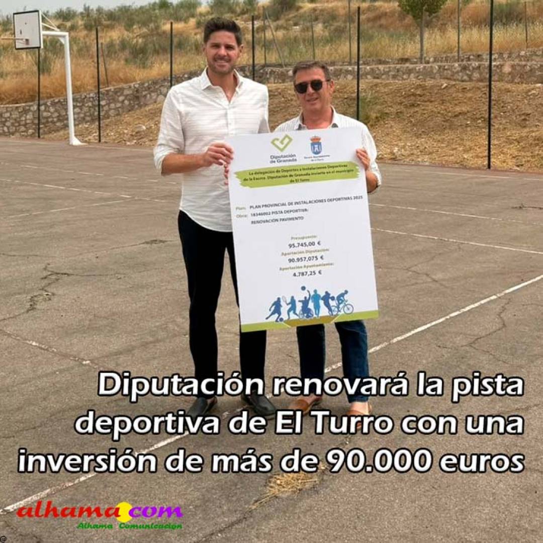 Diputación renovará la pista deportiva de El Turro con una inversión de más de 90.000 euros
