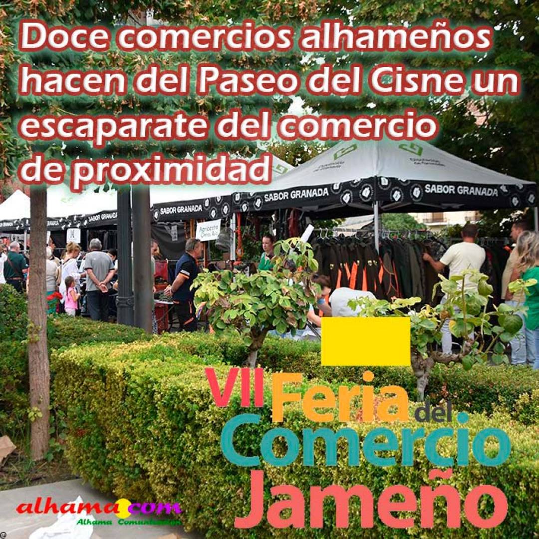 Doce comercios alhameños hacen del Paseo del Cisne un escaparate del comercio de proximidad
