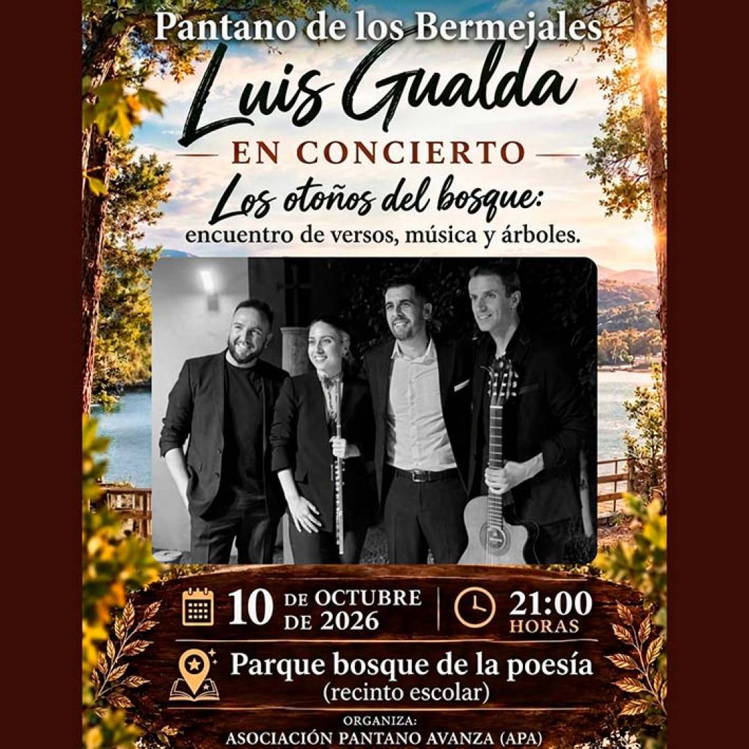 Estreno del Bosque de la Poesía de los Bermejales con un concierto otoñal a cargo de Luis Gualda