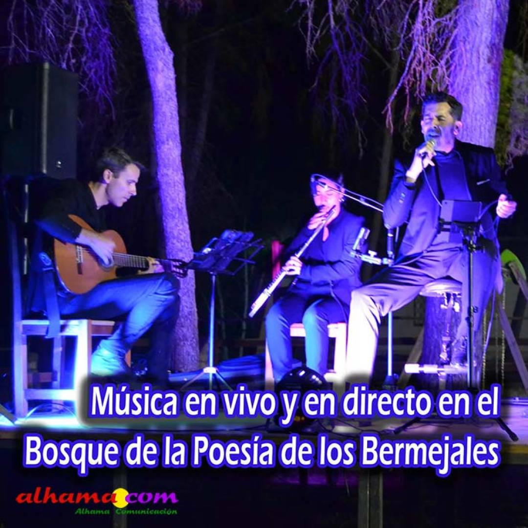 Música en vivo y en directo en el Bosque de la Poesía de los Bermejales