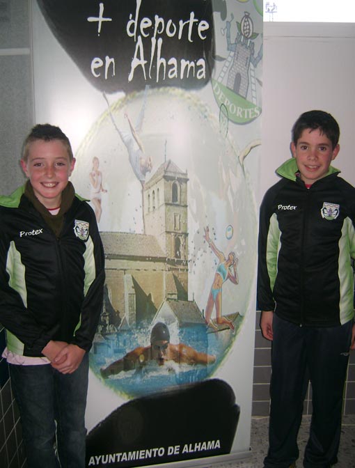 De izq, a dcha. José Ignacio López y Manuel Durán, alevines alhameños convocados por la selección provincial de fútbol sala De izq, a dcha. José Ignacio López y Manuel Durán, alevines alhameños convocados por la selección provincial de fútbol sala